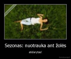 Sezonas: nuotrauka ant žolės - atidarytas!