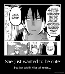 She just wanted to be cute - but that totally killed all hopes...