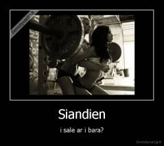 Siandien - i sale ar i bara?
