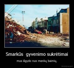 Smarkūs  gyvenimo sukrėtimai - mus išgydo nuo menkų baimių.