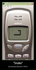 "Snake" - Įdomiausias žaidimas in Nokia