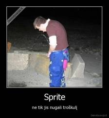 Sprite - ne tik jis nugali troškulį
