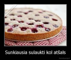 Sunkiausia sulaukti kol atšals - 