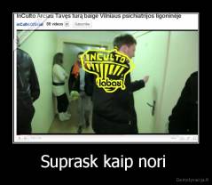 Suprask kaip nori  - 