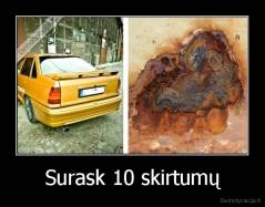 Surask 10 skirtumų - 