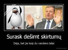 Surask dešimt skirtumų - Deja, bet jie kaip du vandens lašai