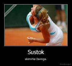 Sustok - akimirka žavinga.