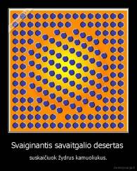 Svaiginantis savaitgalio desertas  - suskaičiuok žydrus kamuoliukus.