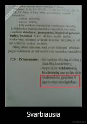 Svarbiausia - 