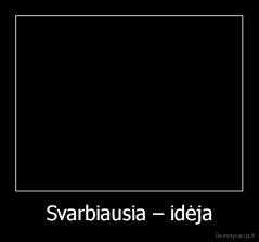 Svarbiausia – idėja - 