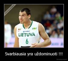 Svarbiausia yra uždominuoti !!! - 