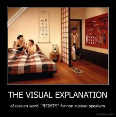 THE VISUAL EXPLANATION - of russian word "PIZDETS" for non-russian speakers