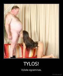 TYLOS! - Vyksta egzaminas.