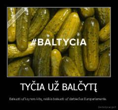 TYČIA UŽ BALČYTĮ - Balsuoti už ką nors kitą, reiškia balsuoti už darbiečius Europarlamente. 