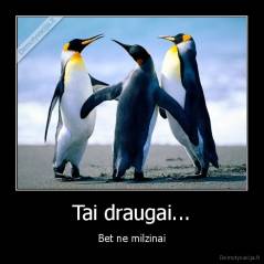 Tai draugai... - Bet ne milzinai