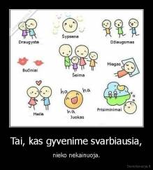 Tai, kas gyvenime svarbiausia, - nieko nekainuoja.