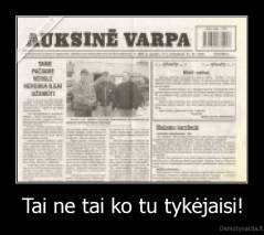 Tai ne tai ko tu tykėjaisi! - 