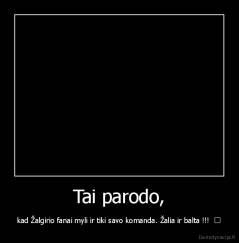 Tai parodo, - kad Žalgirio fanai myli ir tiki savo komanda. Žalia ir balta !!!  ♥