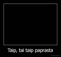 Taip, tai taip paprasta - 