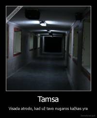 Tamsa - Visada atrodo, kad už tavo nugaros kažkas yra