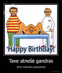 Tave atnešė gandras - tikrai maloniau įsivaizduoti