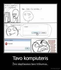 Tavo kompiuteris - Žino slapčiausius tavo trūkumus..