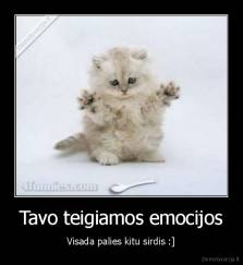 Tavo teigiamos emocijos - Visada palies kitu sirdis :]