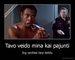 Tavo veido mina kai pajunti - Jog randiesi tarp debilu