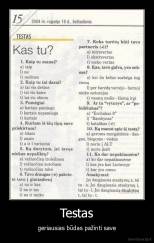 Testas - geriausias būdas pažinti save
