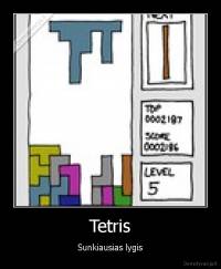 Tetris - Sunkiausias lygis