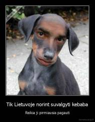 Tik Lietuvoje norint suvalgyti kebaba - Reikia ji pirmiausia pagauti