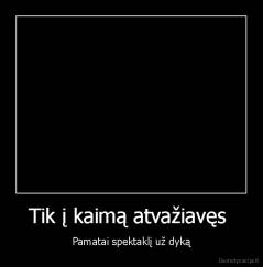 Tik į kaimą atvažiavęs  - Pamatai spektaklį už dyką