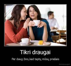 Tikri draugai - Per daug žino,kad taptų mūsų priešais