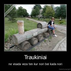 Traukiniai - ne visada veza ten kur nori bei kada nori