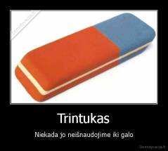 Trintukas - Niekada jo neišnaudojime iki galo