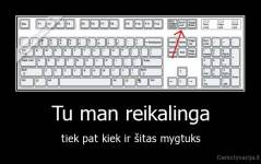 Tu man reikalinga - tiek pat kiek ir šitas mygtuks