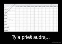 Tyla prieš audrą... - 