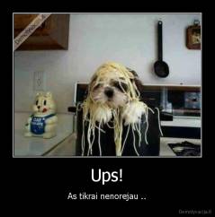 Ups! - As tikrai nenorejau ..
