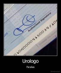 Urologo - Parašas