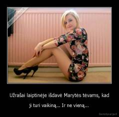 Užrašai laiptinėje išdavė Marytės tėvams, kad - ji turi vaikiną... Ir ne vieną...