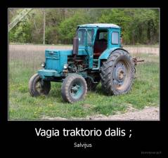 Vagia traktorio dalis ; - Salvijus 