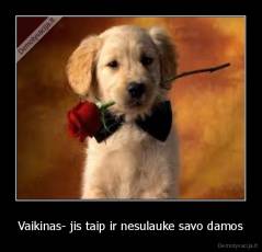 Vaikinas- jis taip ir nesulauke savo damos - 