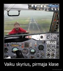 Vaiku skyrius, pirmąja klase - 