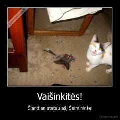 Vaišinkitės! - Šiandien statau aš, Šeimininke