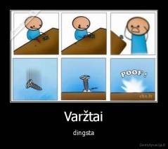 Varžtai - dingsta