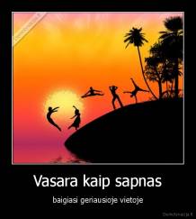 Vasara kaip sapnas - baigiasi geriausioje vietoje