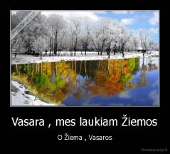 Vasara , mes laukiam Žiemos - O Žiema , Vasaros