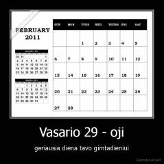 Vasario 29 - oji - geriausia diena tavo gimtadieniui