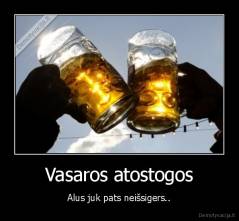 Vasaros atostogos - Alus juk pats neišsigers..