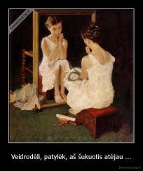 Veidrodėli, patylėk, aš šukuotis atėjau ... - 